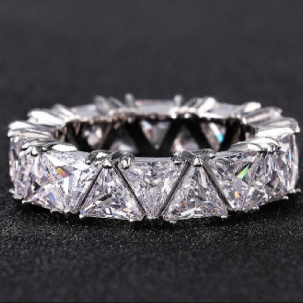 Trillion Cut Diamond Eternity Ring